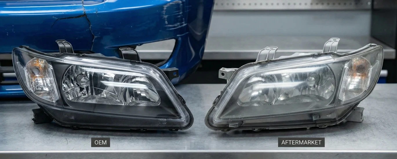comparison of OEM vs aftermarket car headlights