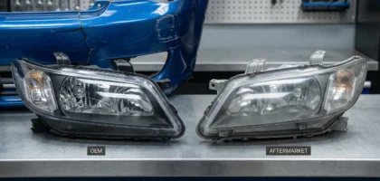 comparison of OEM vs aftermarket car headlights